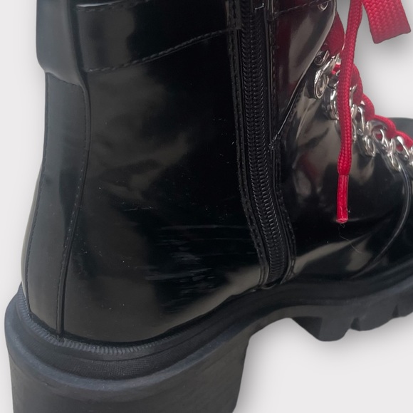 Jeffery Campbell Czech Patent Faux Leather Combat Platform Boots| 9.5 - Picture 9 of 11